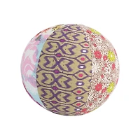 Hello Honey® Patchwork Cotton Kantha Fabric Orb Pillow