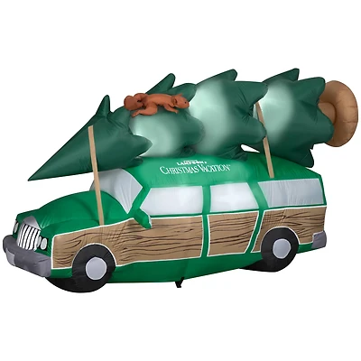 8ft. Airblown® Inflatable Christmas Griswold Station Wagon with Christmas Tree & Squirrel