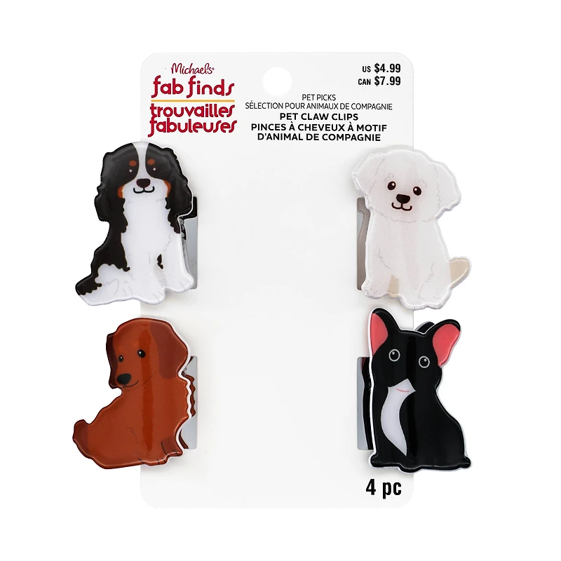 Assorted Small Pet Claw Clip Set by Fab Finds, 1pc.