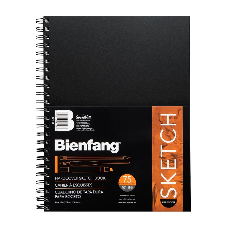 Bienfang® Hardcover Sketch Book, 9" x 12"