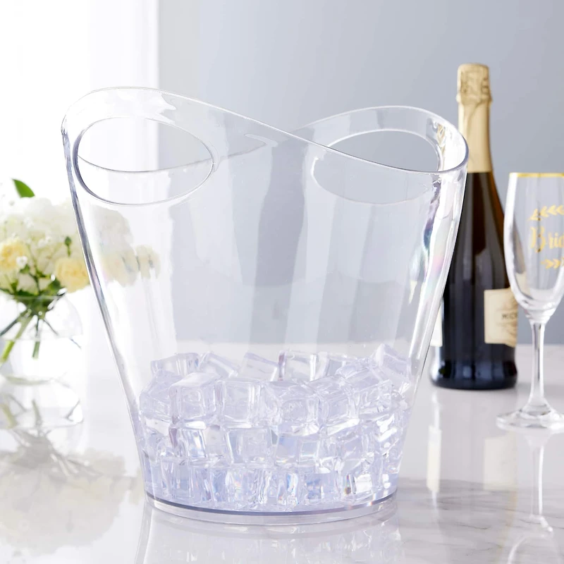 Clear Ice Pail with Handles by Celebrate It™