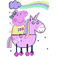 Diamond Dotz® Peppa Pig™ Peppa's Magical Unicorn Diamond Painting Kit