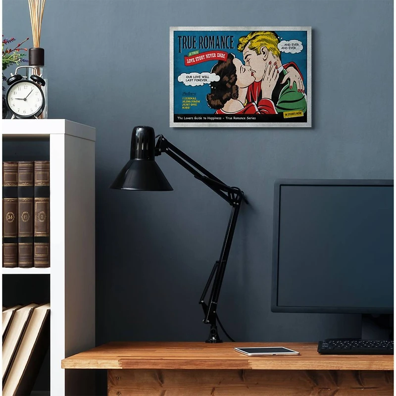 Stupell Industries True Romance Comic Retro Canvas Wall Art