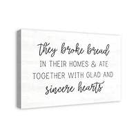They Broke Bread 30" x 20" Canvas Wall Art