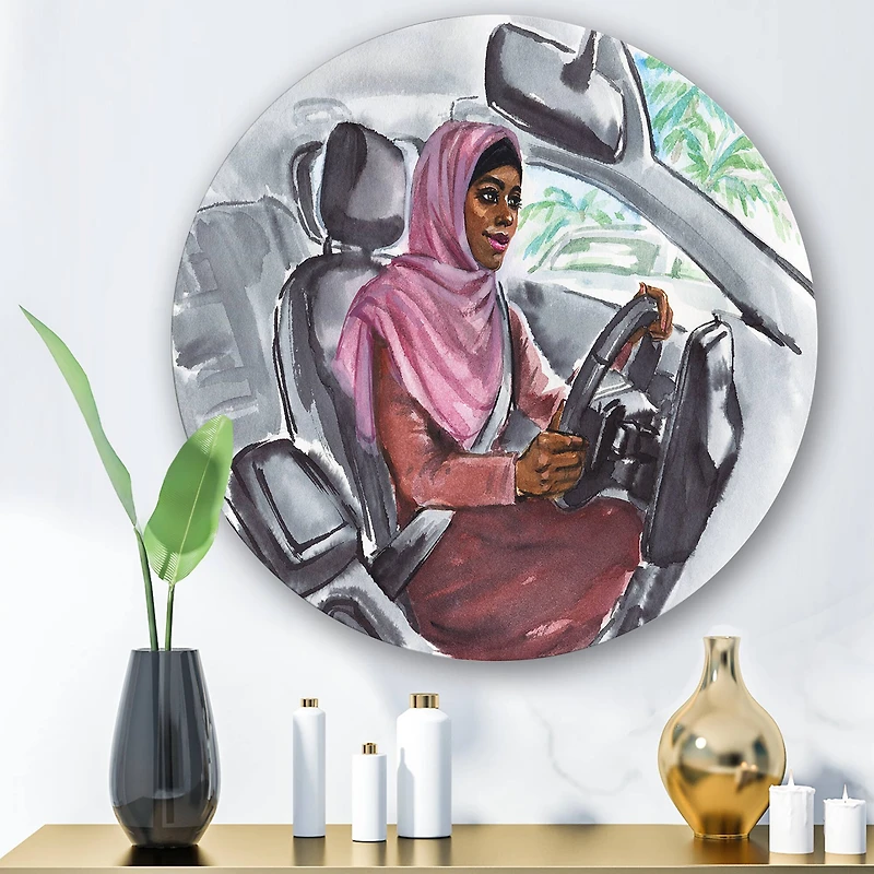 Designart - Arabian Woman Driving A Car III