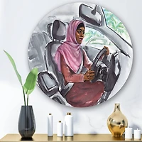 Designart - Arabian Woman Driving A Car III