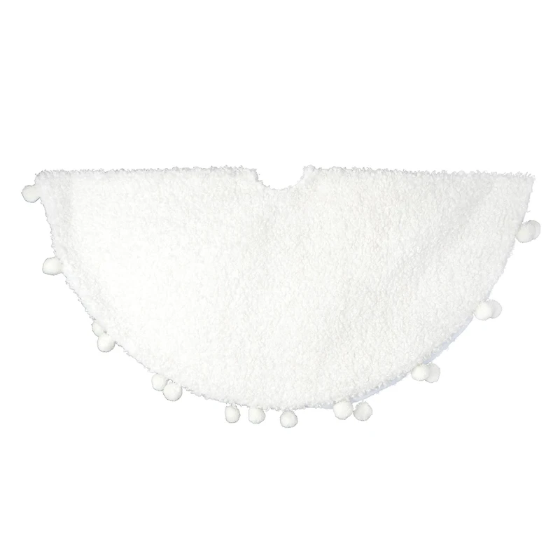 4ft. White Faux Fur Tree Skirt by Ashland®