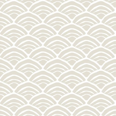 RoomMates Coastal Scallop Peel & Stick Wallpaper