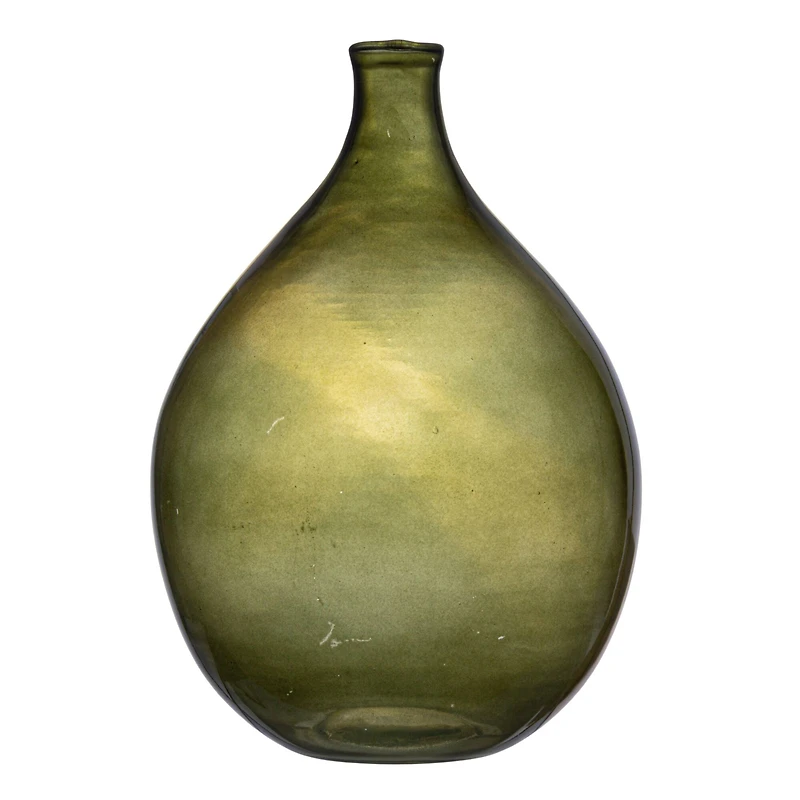 Hello Honey® 12" Green Glass Bud Vase