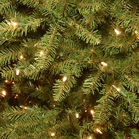 10 ft. Pre-Lit Dunhill® Fir Hinged Full Artificial Christmas Tree, Clear Lights