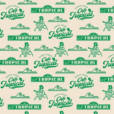 Schitt's Creek® Café Tropical Cotton Fabric