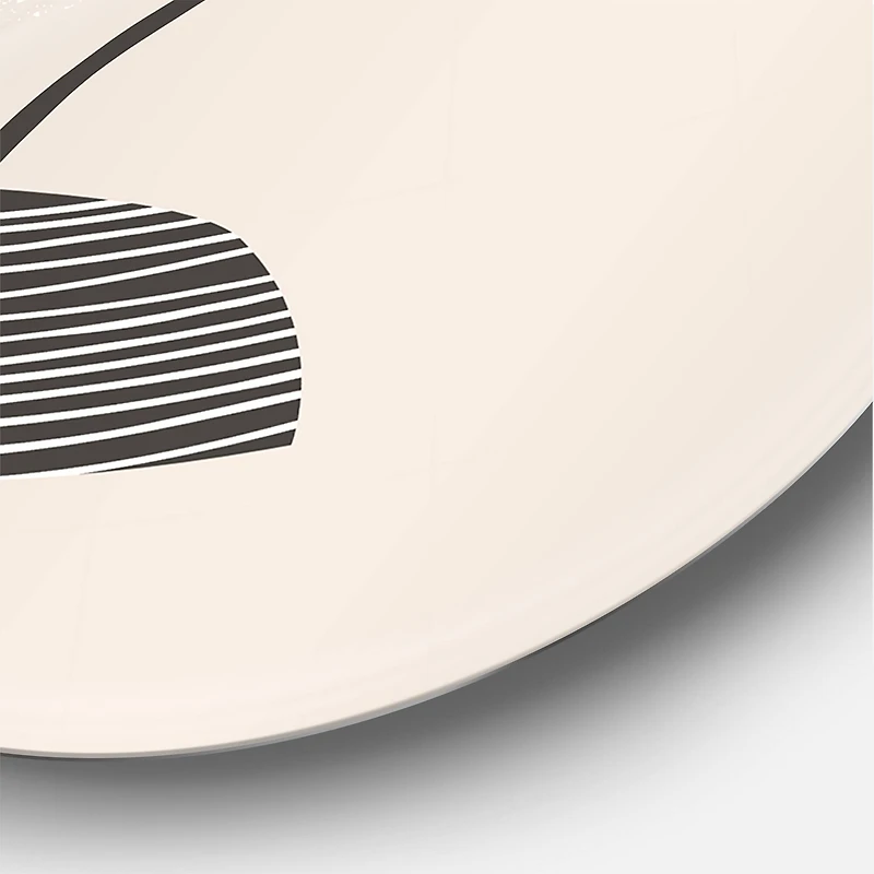 Designart - Tropical Palm Leaf & Abstract Geometry Shapes III