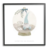 Stupell Industries Gnome For The Holidays Seashells Framed Giclee Art