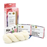 Lion Brand® Yarn Petal Pink, Purple & Kelly Green Fishermen's Wool® Yarn Rit® Kit