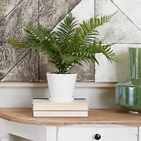 White Traditional Floral and botanical Artificial Foliage, 19" x 23" x 14"