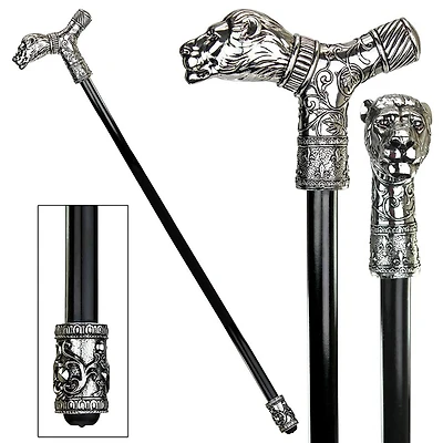 Design Toscano Dragonsthorne Collection 37.5" Protector Lion Walking Stick