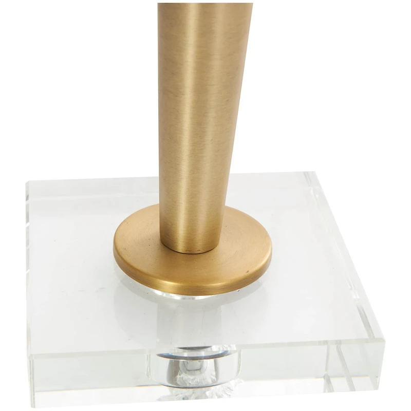 2ft. Gold Metal Inverted Cone Shaped Accent Lamp