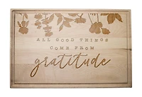Good Things Come from Gratitude 17" x 11" Maple Cutting Board