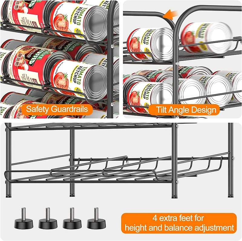 NEX™ 31" Black Freestanding 5-Tier Water Bottle Organizer