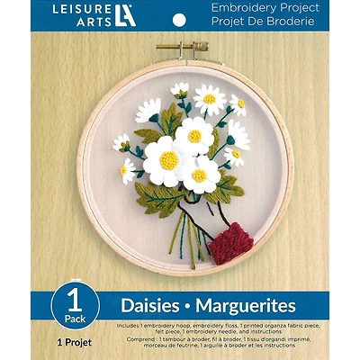 Leisure Arts® Daisies Embroidery Kit