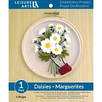 Leisure Arts® Daisies Embroidery Kit