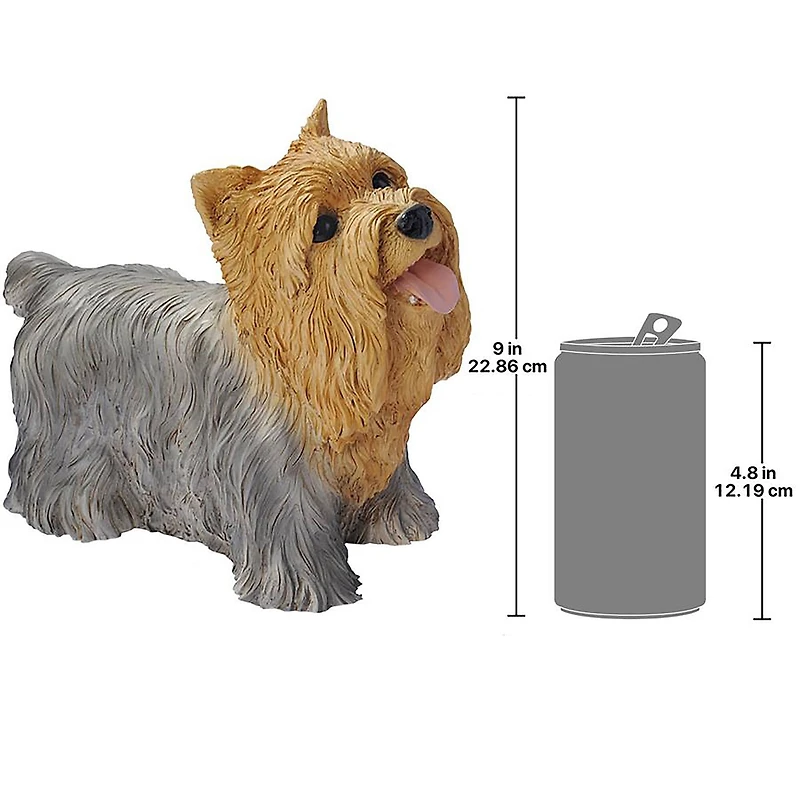 Design Toscano 11" Yorkshire Puppy Dog Statue