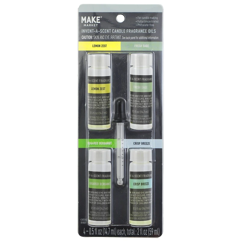 6 Pack: Invent-a-Scent Clean Kitchen Candle Fragrance Oil Set by Make Market®