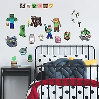 RoomMates Minecraft Characters Peel & Stick Wall Decals