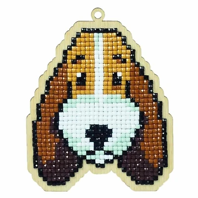 Wizardi Diamond Painting Ornament Kit Dog Buddy