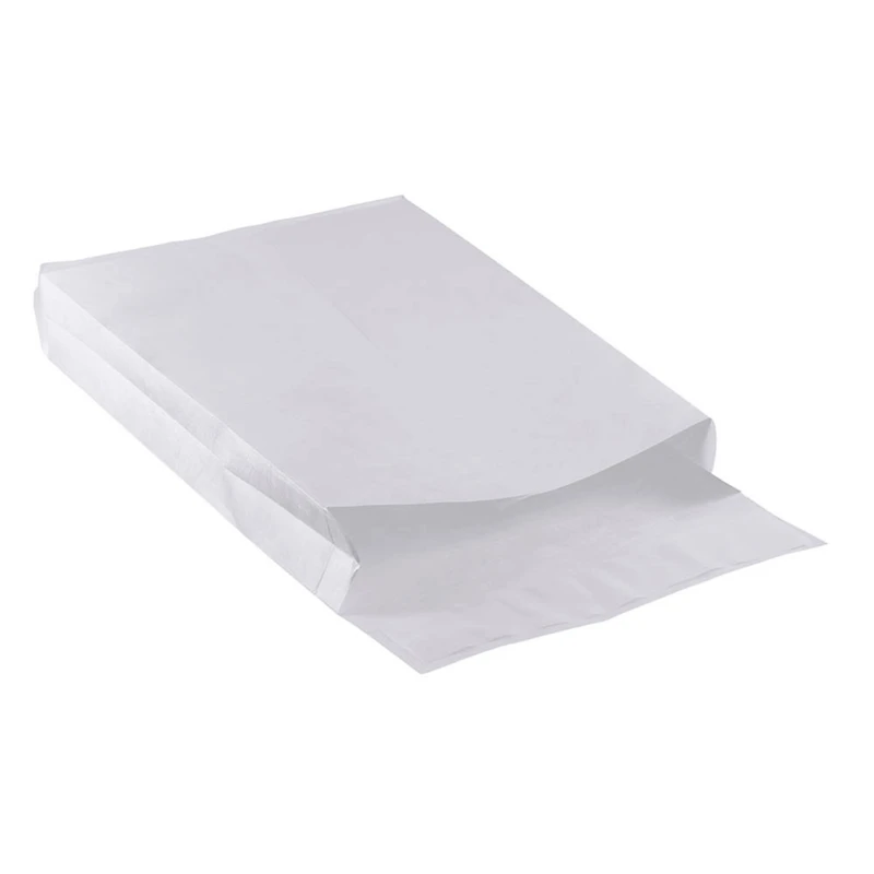 JAM Paper White Tyvek® Expandable Open End Peel & Seal Closure Envelopes
