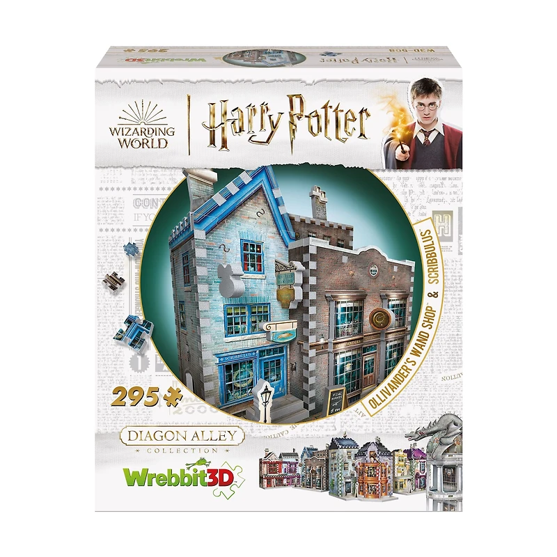 Harry Potter Diagon Alley Collection - Ollivander's Shop, Quidditch Supplies, Madam Malkin's, Weasleys' Wizard Wheezes: 1175 Pcs