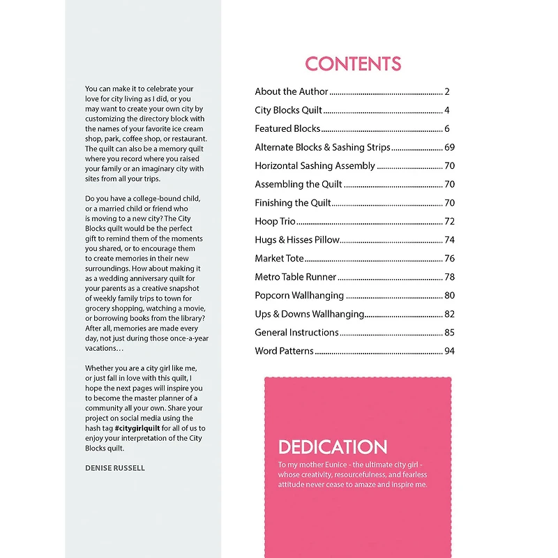 Leisure Arts® Quilt & Sew City Block Book