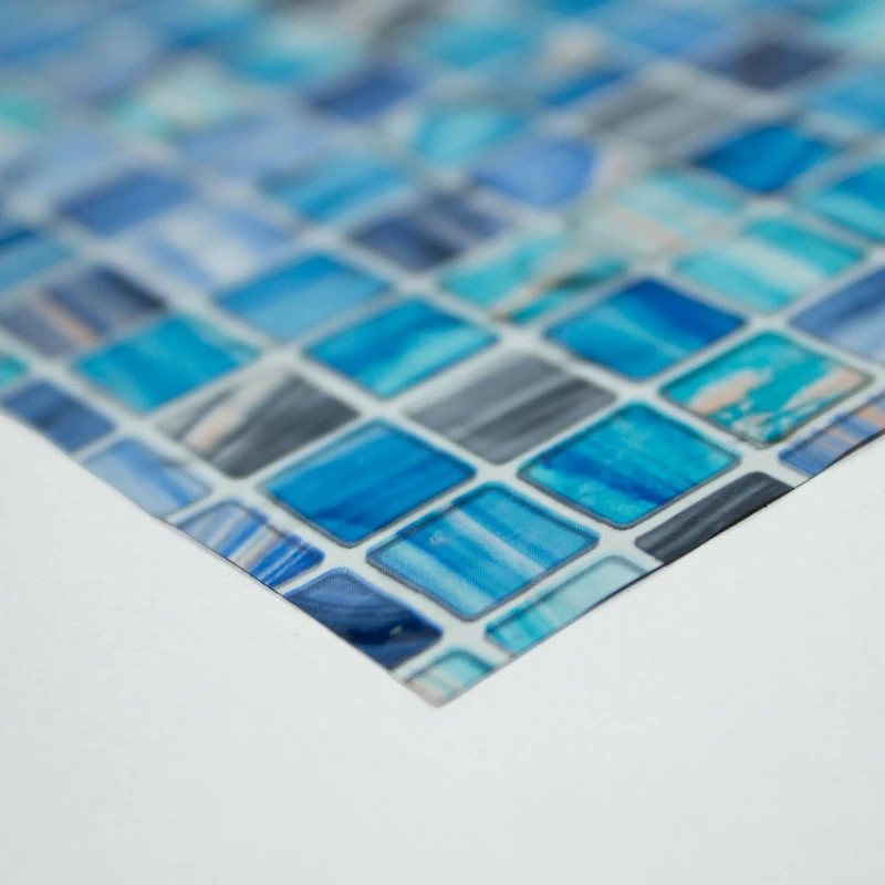 RoomMates Blue Mosaic Privacy Window Film