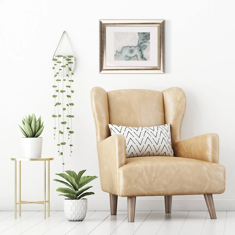 Gallery Metallic Gold Scooped Frame with Mat by Studio Décor