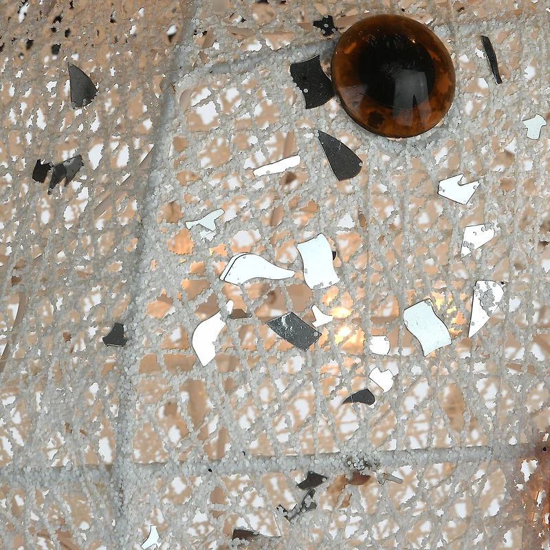 60" Crystal Snowman Decoration, Warm White LED Lights