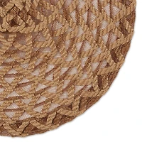 DII® 15" Round Natural Dahlia Woven Placemat Set, 6ct.