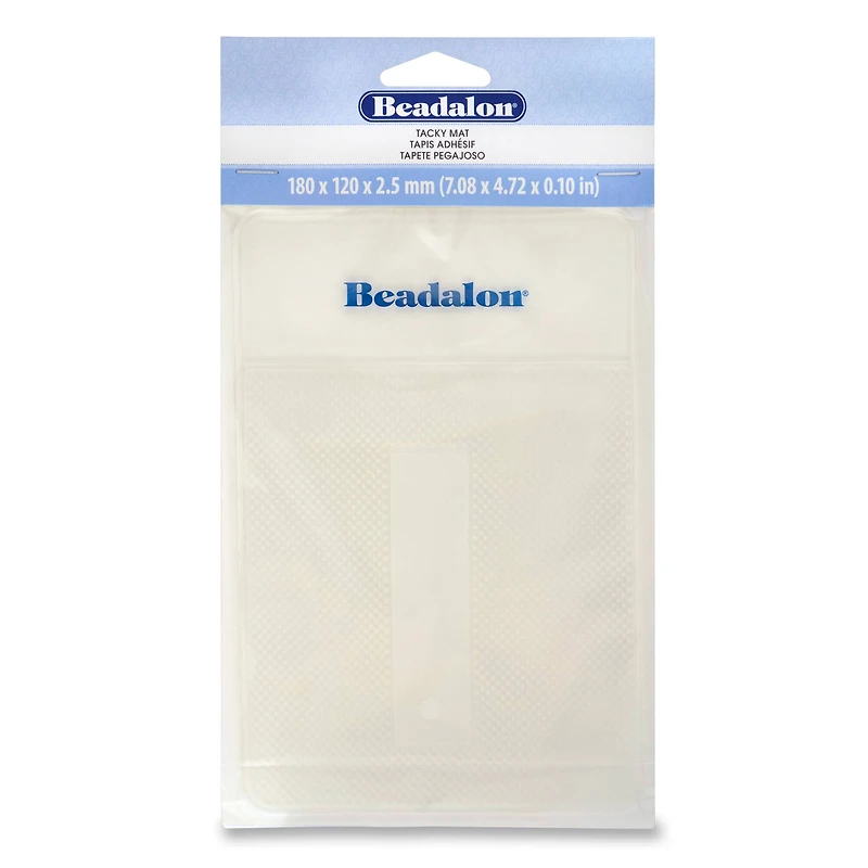Beadalon® Clear Tacky Bead Mat, 7.08" x 4.72" x 0.1"
