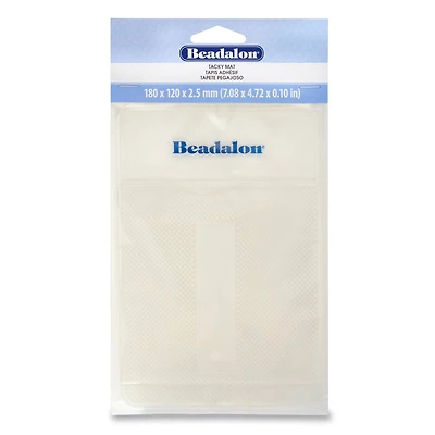 Beadalon® Clear Tacky Bead Mat, 7.08" x 4.72" x 0.1"