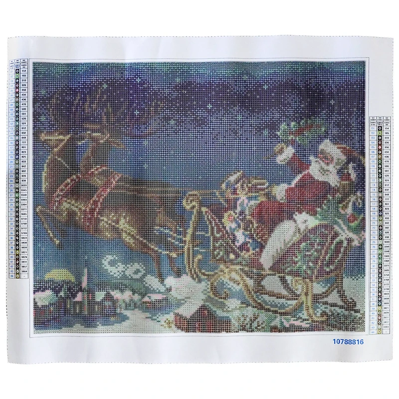 16" x 20" Santa Sleigh Diamond Art Kit by Make Market®