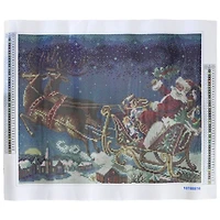 16" x 20" Santa Sleigh Diamond Art Kit by Make Market®