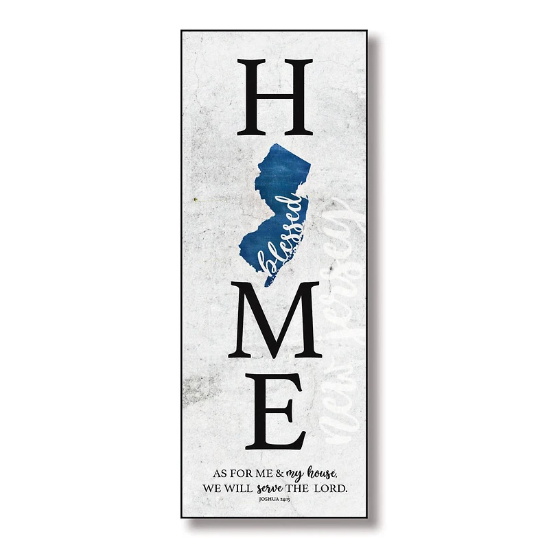 Blessed New Jersey Home Wall Plaque