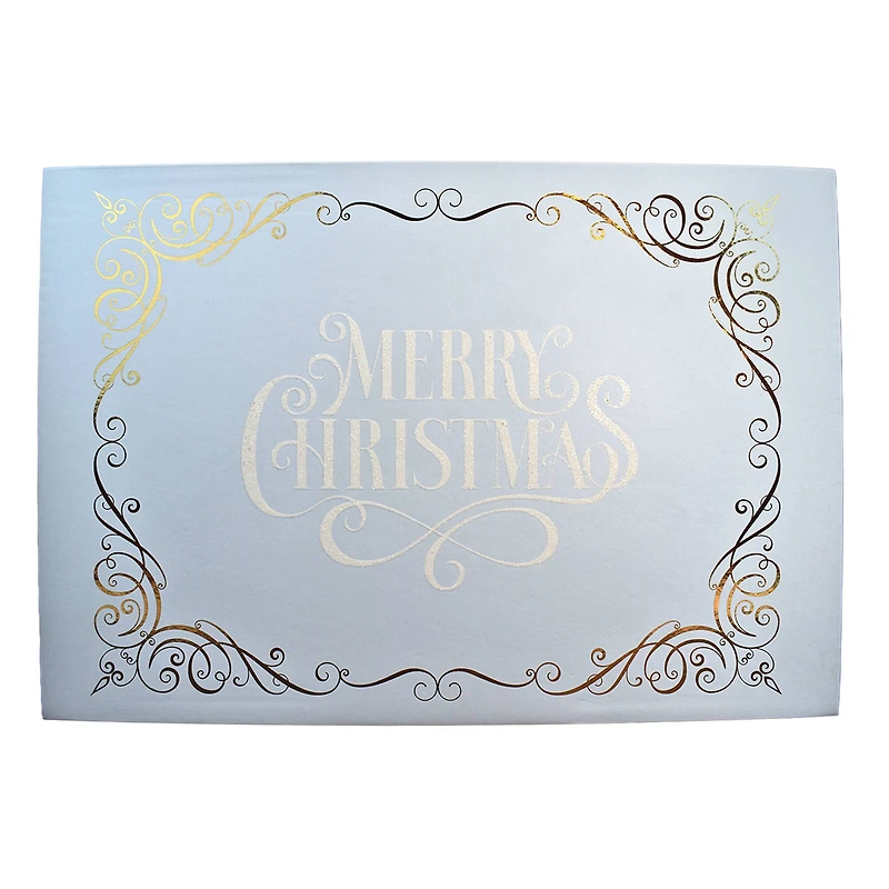 Large Snowflake Merry Christmas Decorative Box by Ashland®