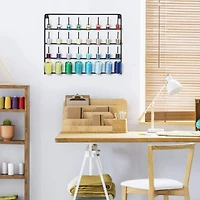 NEX™ Black 32-Spool Wall-Mounted Metal Sewing Thread Rack