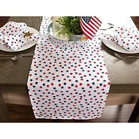 DII® 108" Americana Stars Print Table Runner