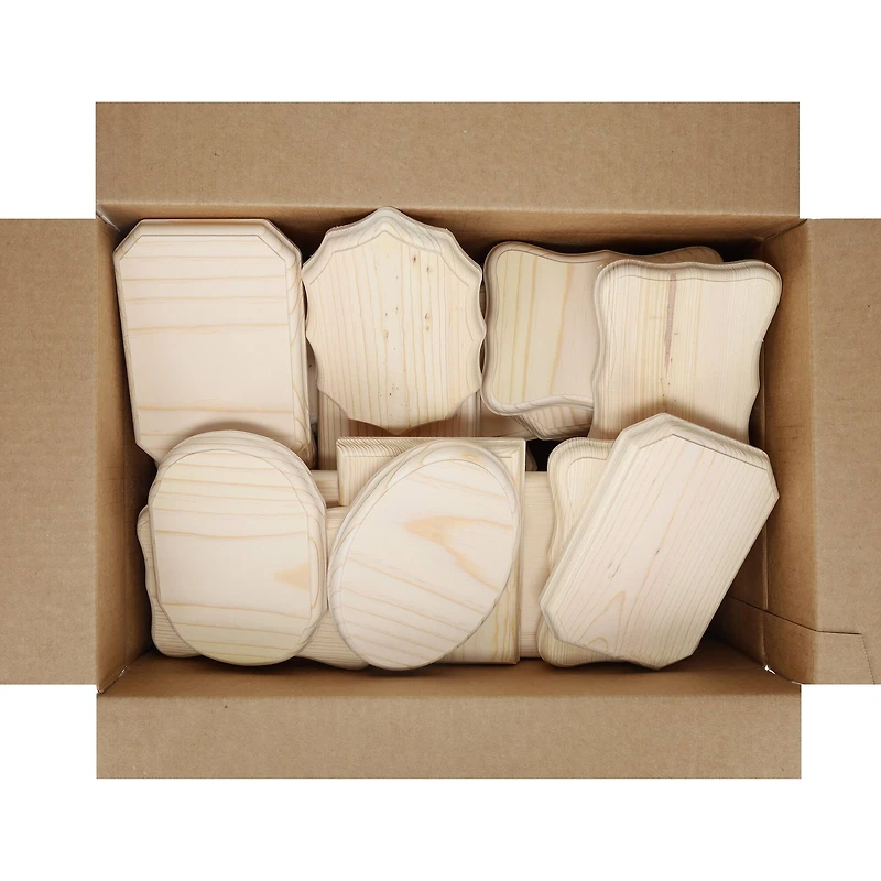 Good Wood by Leisure Arts 5" x 7" Mixed Wood Plaques, 36ct.