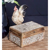 Tan Mango Wood Natural Box Set, 8", 10" & 12"