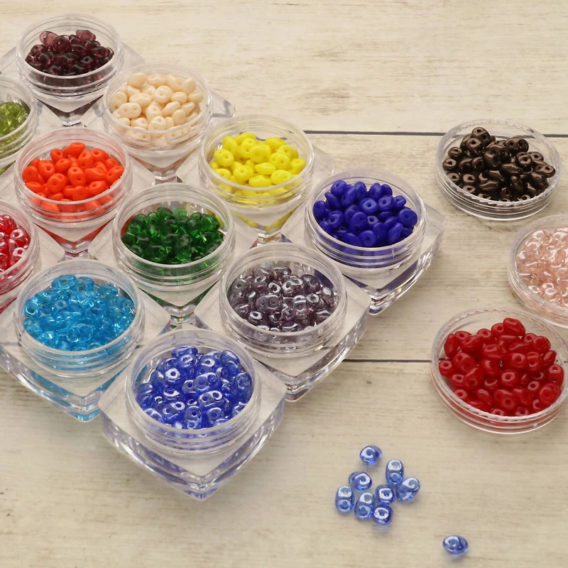 Superduo Two-Hole Czech Glass Beads