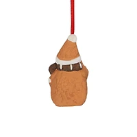 Gingerbread Snowman with Star Christmas Ornament - 2.75"