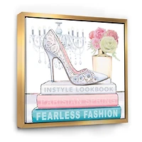 Designart - Pink Fashion high heels III - Posh & Luxe Framed Canvas