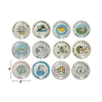 Hello Honey® 9" Hotel Restaurant Image Stoneware Plate Set